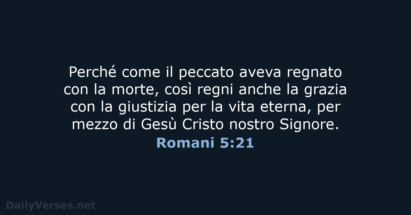 Romani 5:21 - CEI