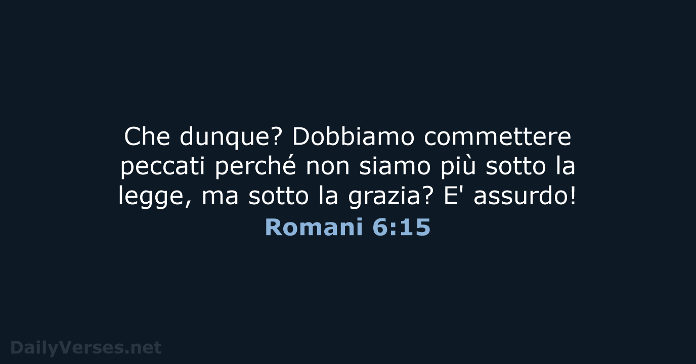 Romani 6:15 - CEI