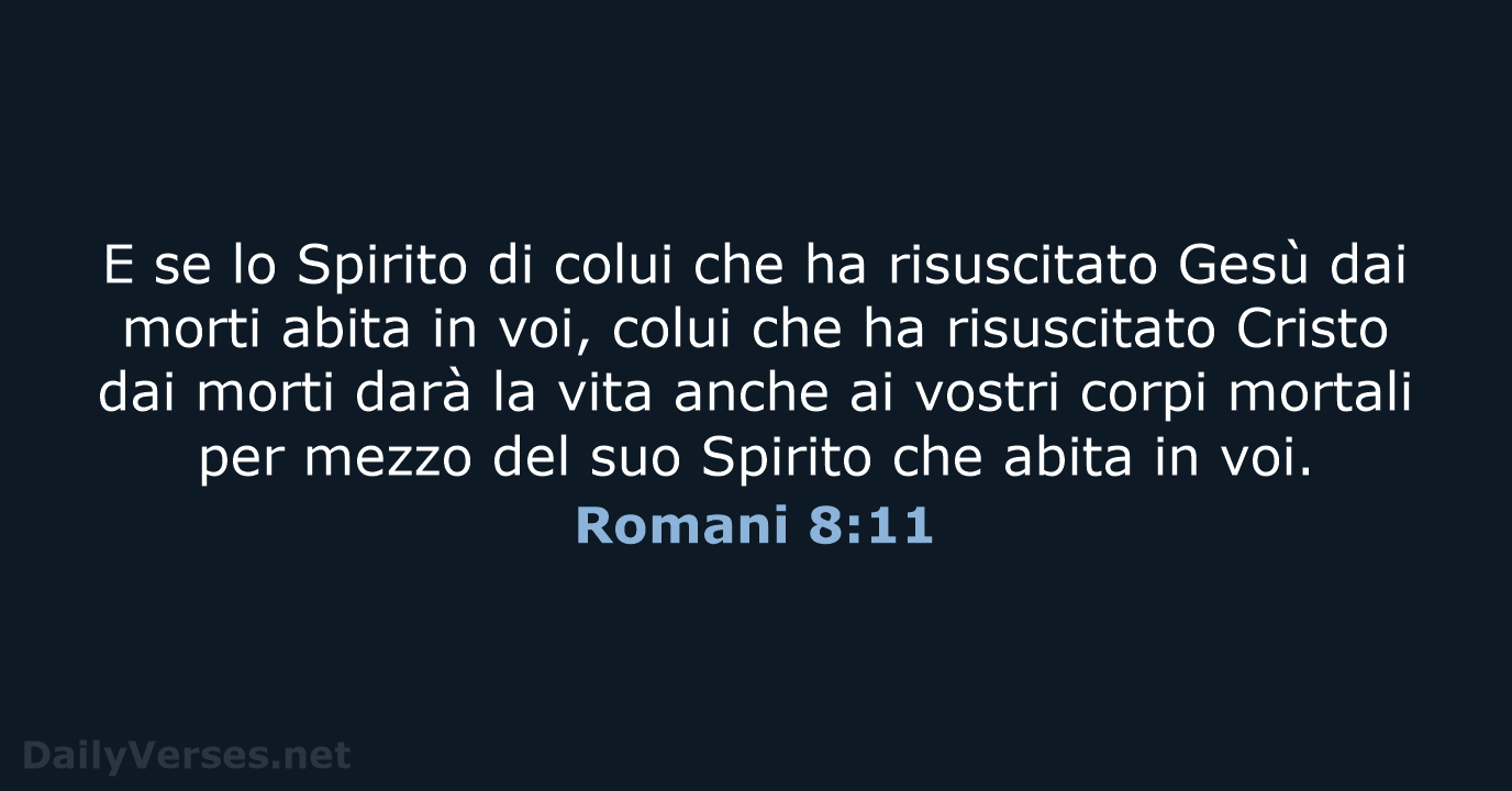 Romani 8:11 - CEI