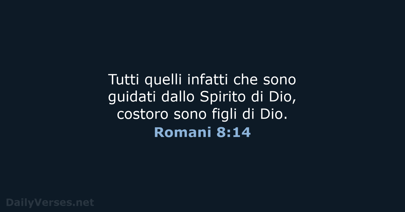 Romani 8:14 - CEI
