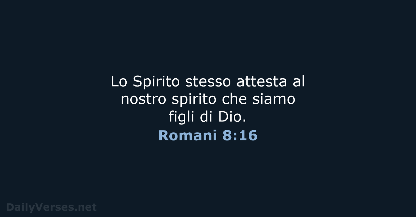 Romani 8:16 - CEI