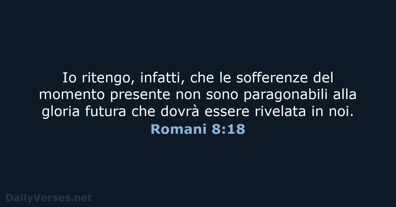 Romani 8:18 - CEI