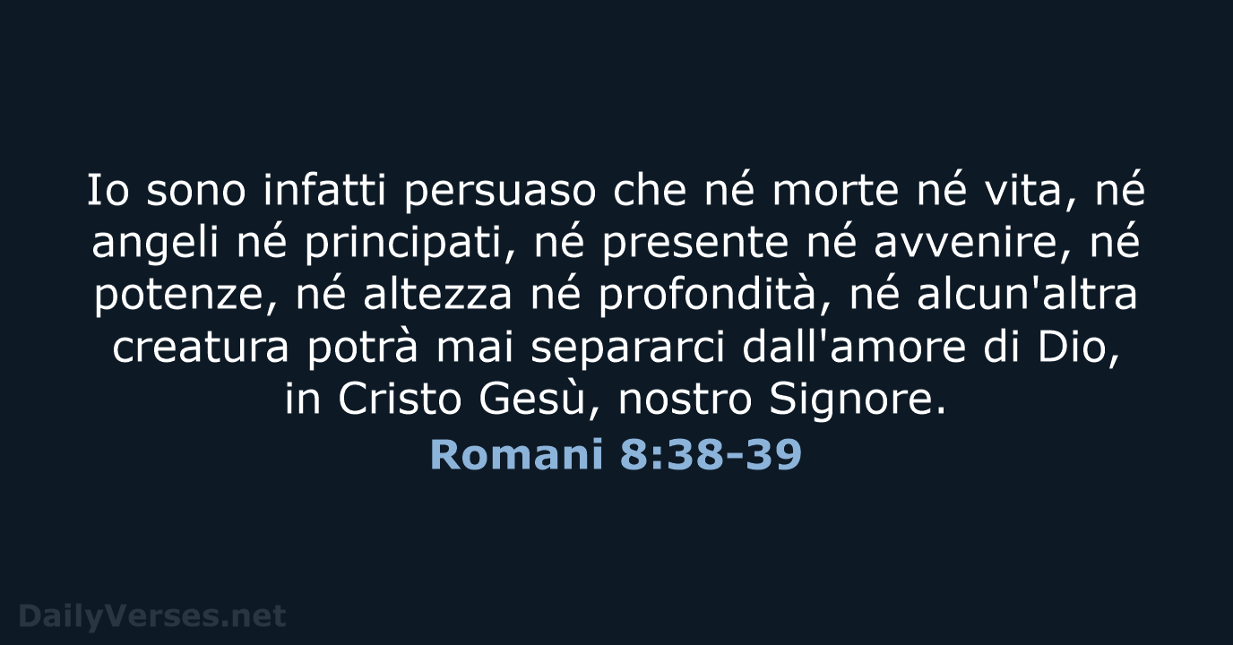 Romani 8:38-39 - CEI