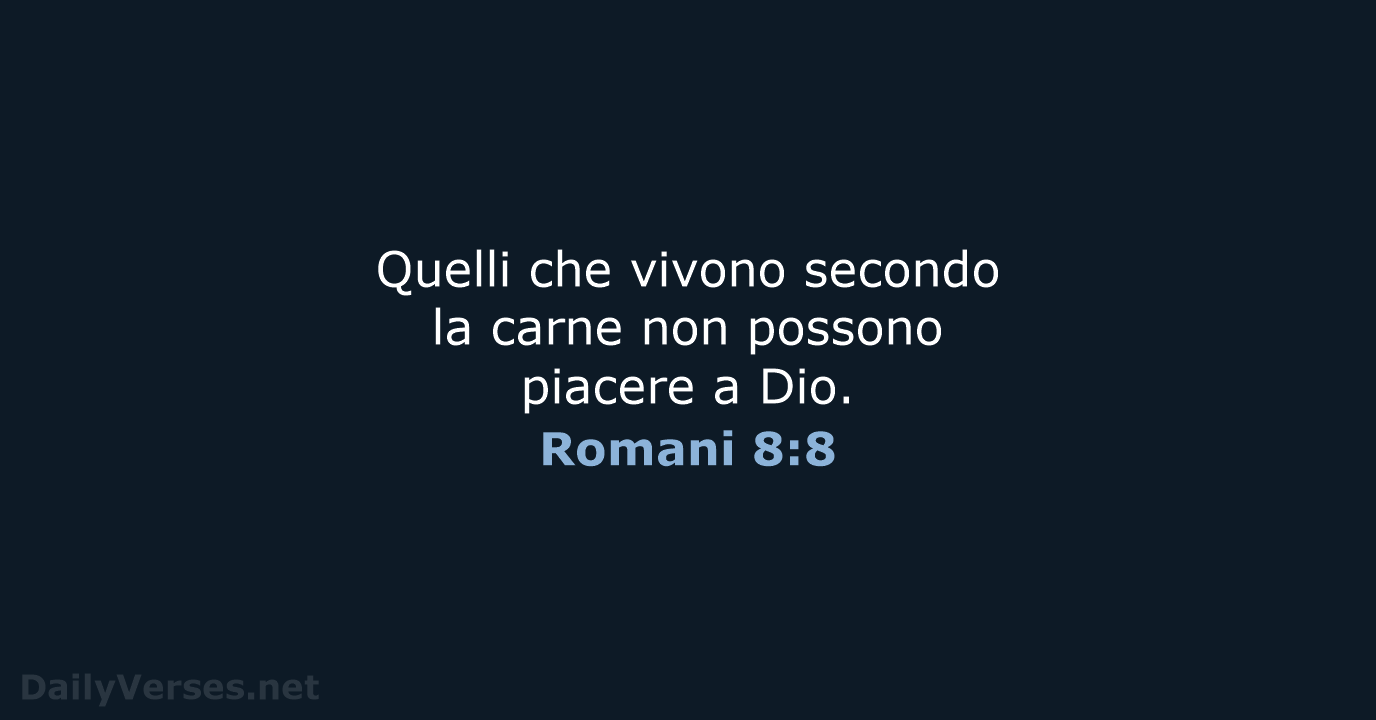 Romani 8:8 - CEI