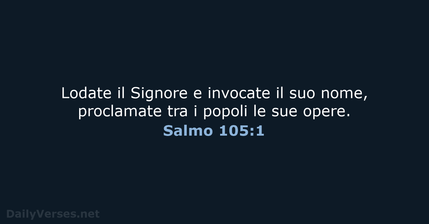 Salmo 105:1 - CEI
