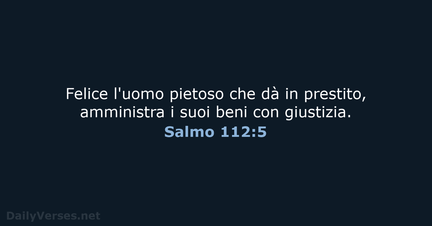Salmo 112:5 - CEI
