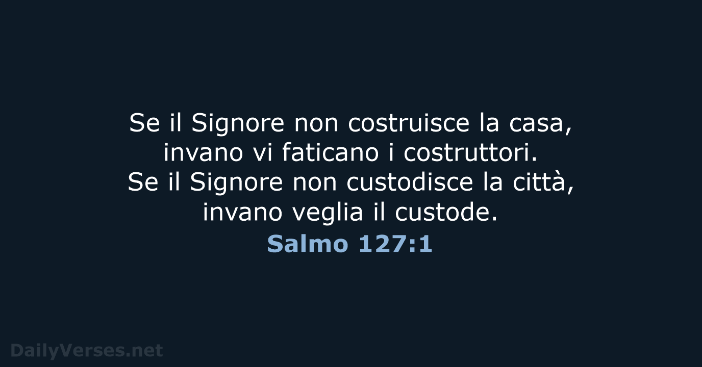 Salmo 127:1 - CEI