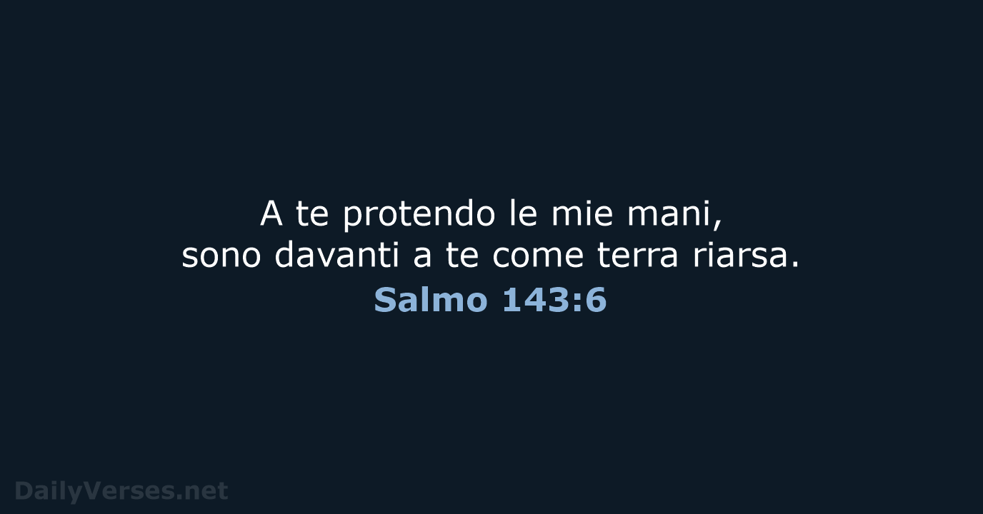 Salmo 143:6 - CEI