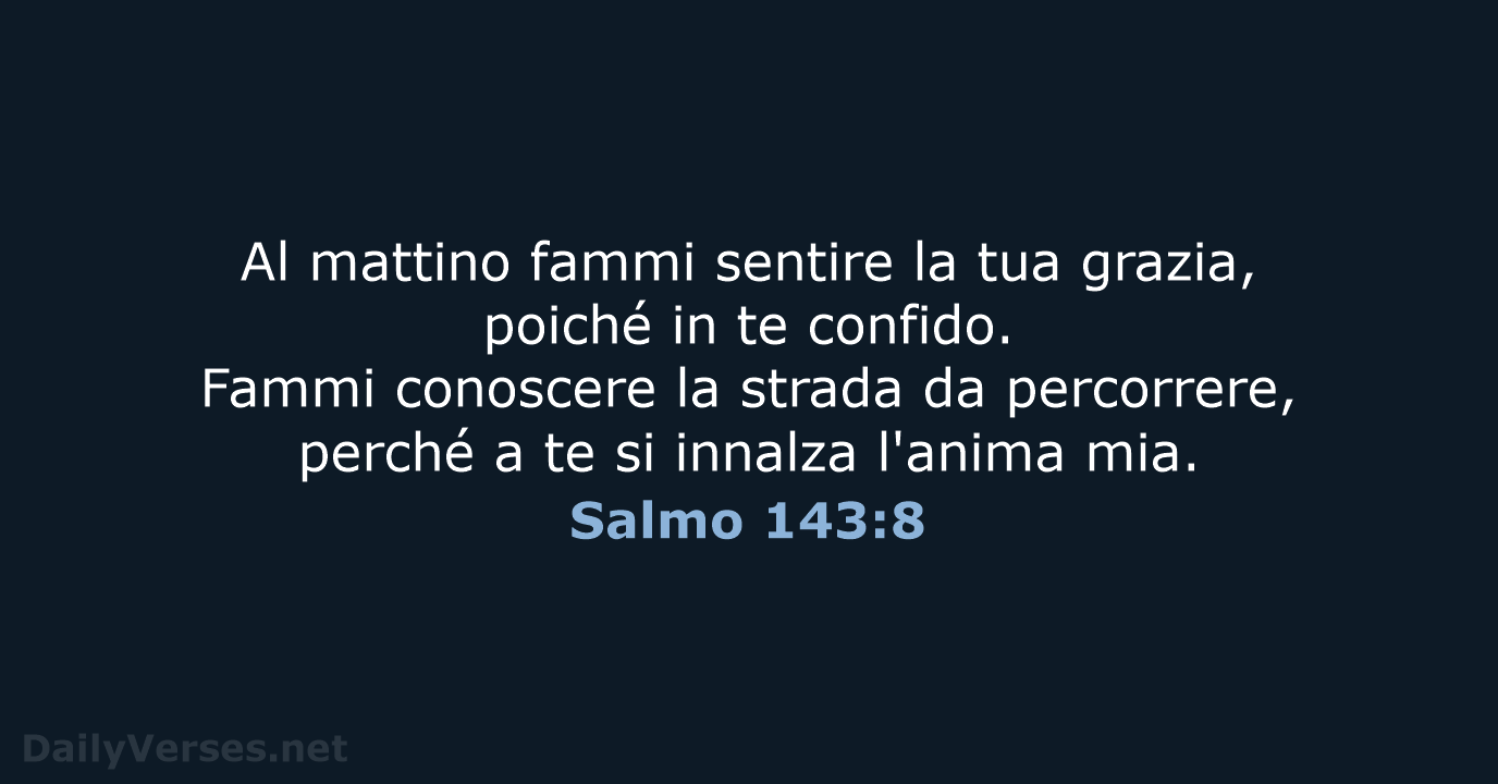 Salmo 143:8 - CEI
