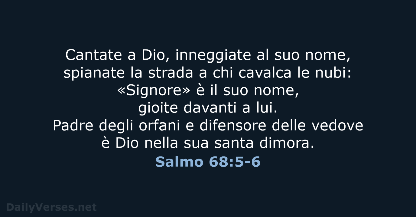 Salmo 68:5-6 - CEI