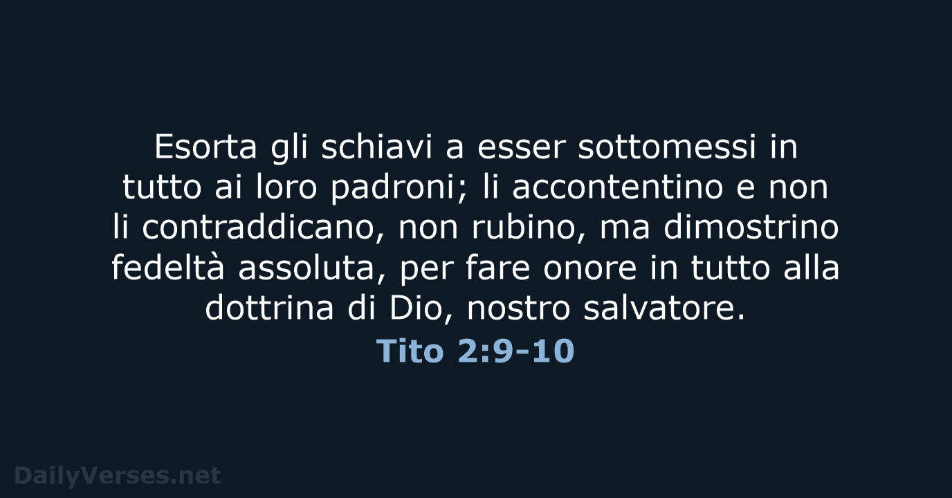Tito 2:9-10 - CEI