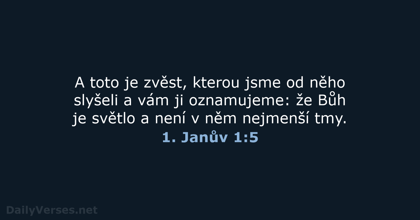 1. Janův 1:5 - ČEP