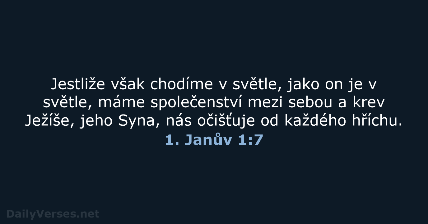 1. Janův 1:7 - ČEP