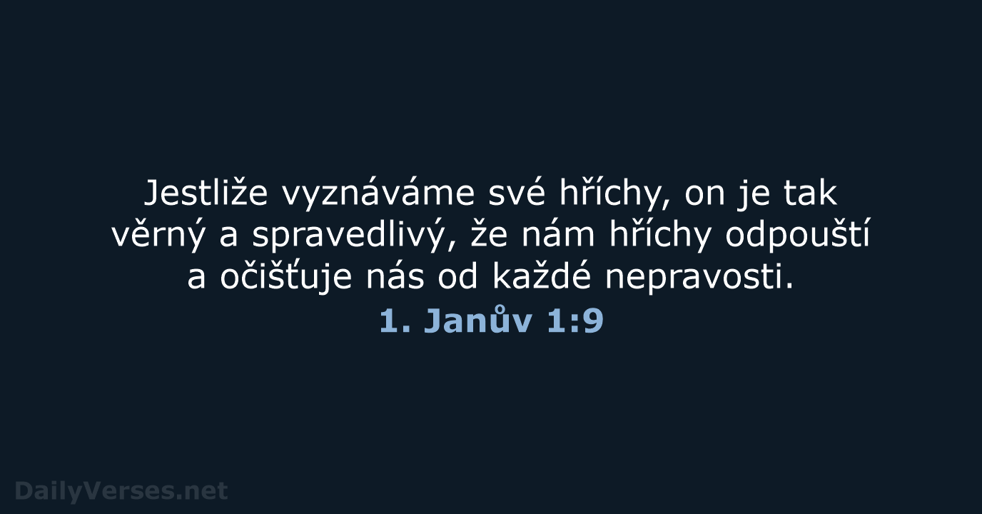 1. Janův 1:9 - ČEP