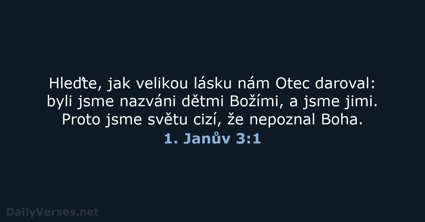 1. Janův 3:1 - ČEP