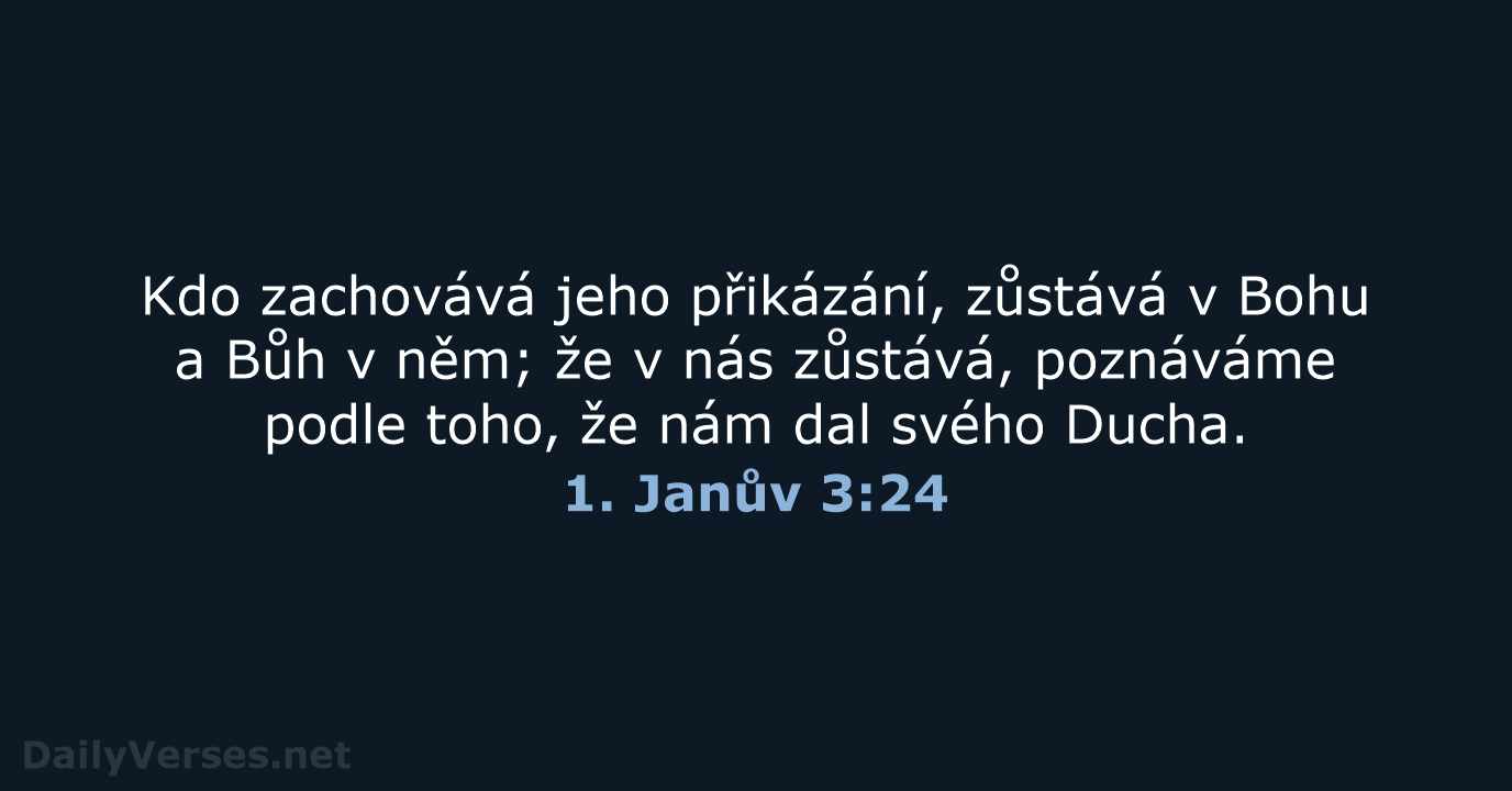 1. Janův 3:24 - ČEP