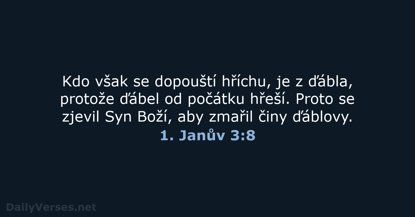 1. Janův 3:8 - ČEP