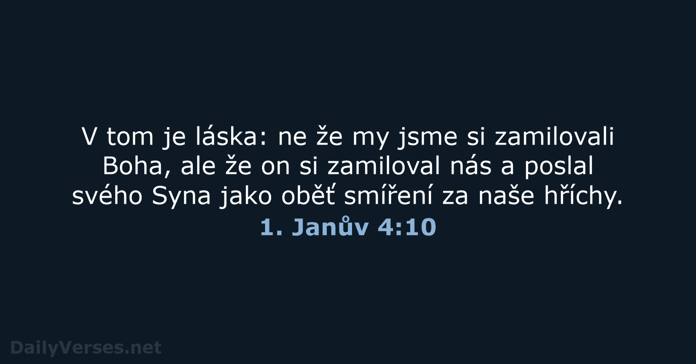 1. Janův 4:10 - ČEP