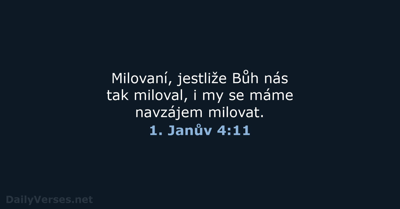 1. Janův 4:11 - ČEP
