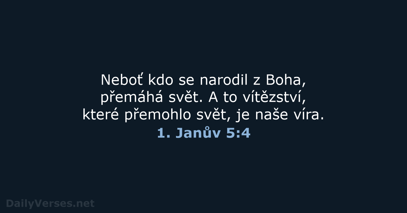 1. Janův 5:4 - ČEP