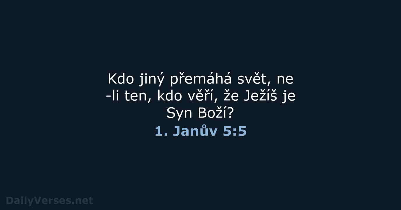 1. Janův 5:5 - ČEP