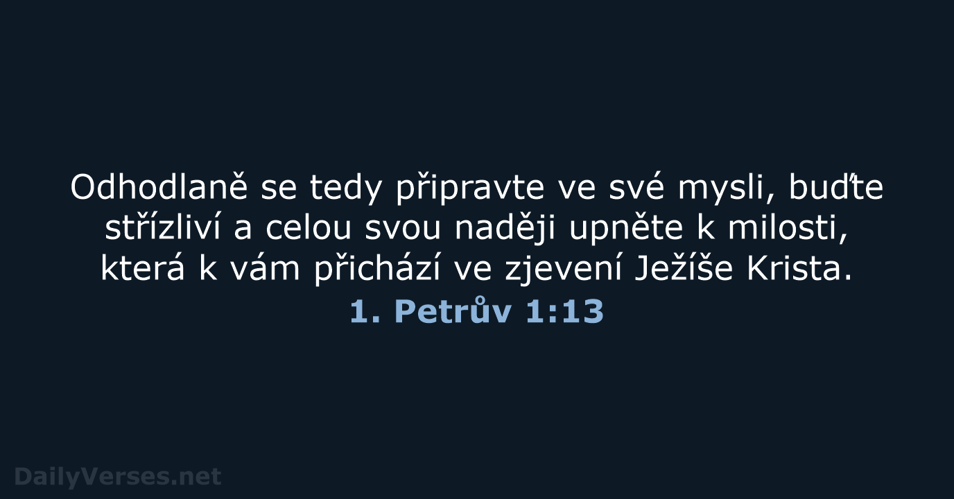 1. Petrův 1:13 - ČEP