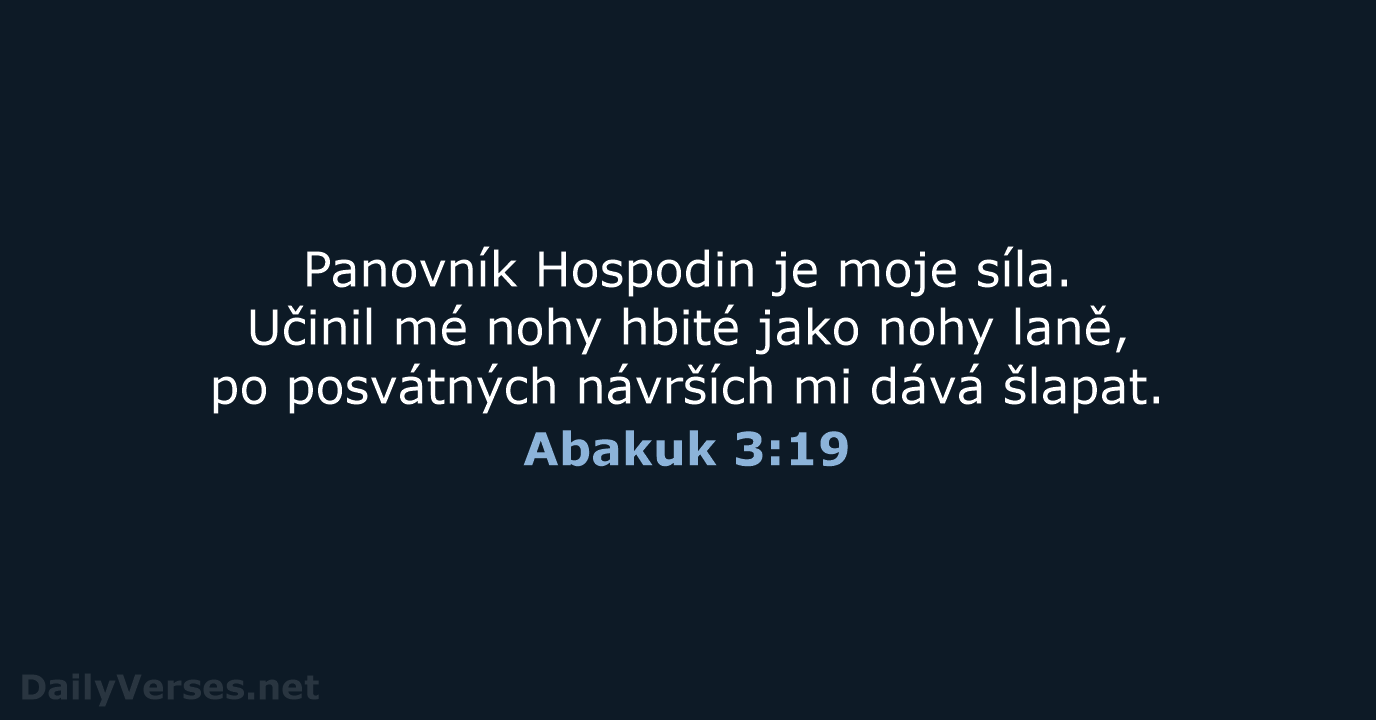 Abakuk 3:19 - ČEP