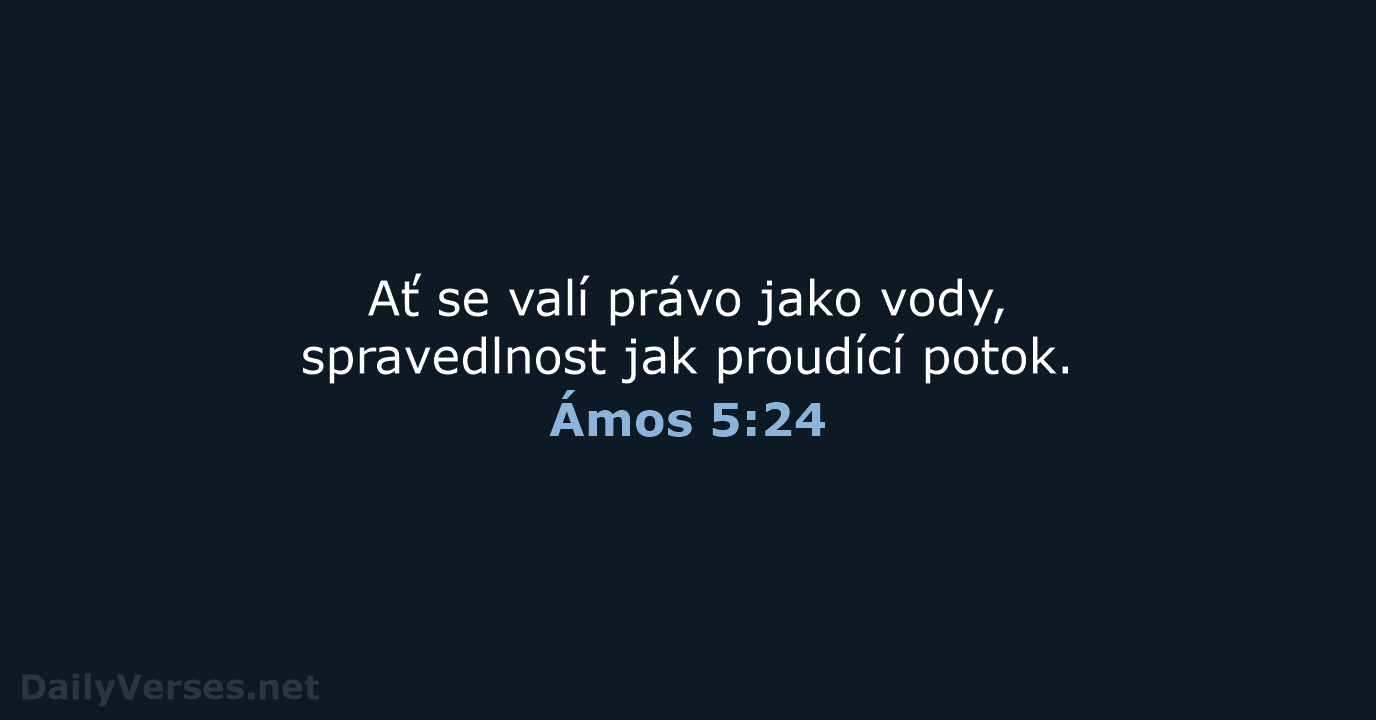 Ámos 5:24 - ČEP