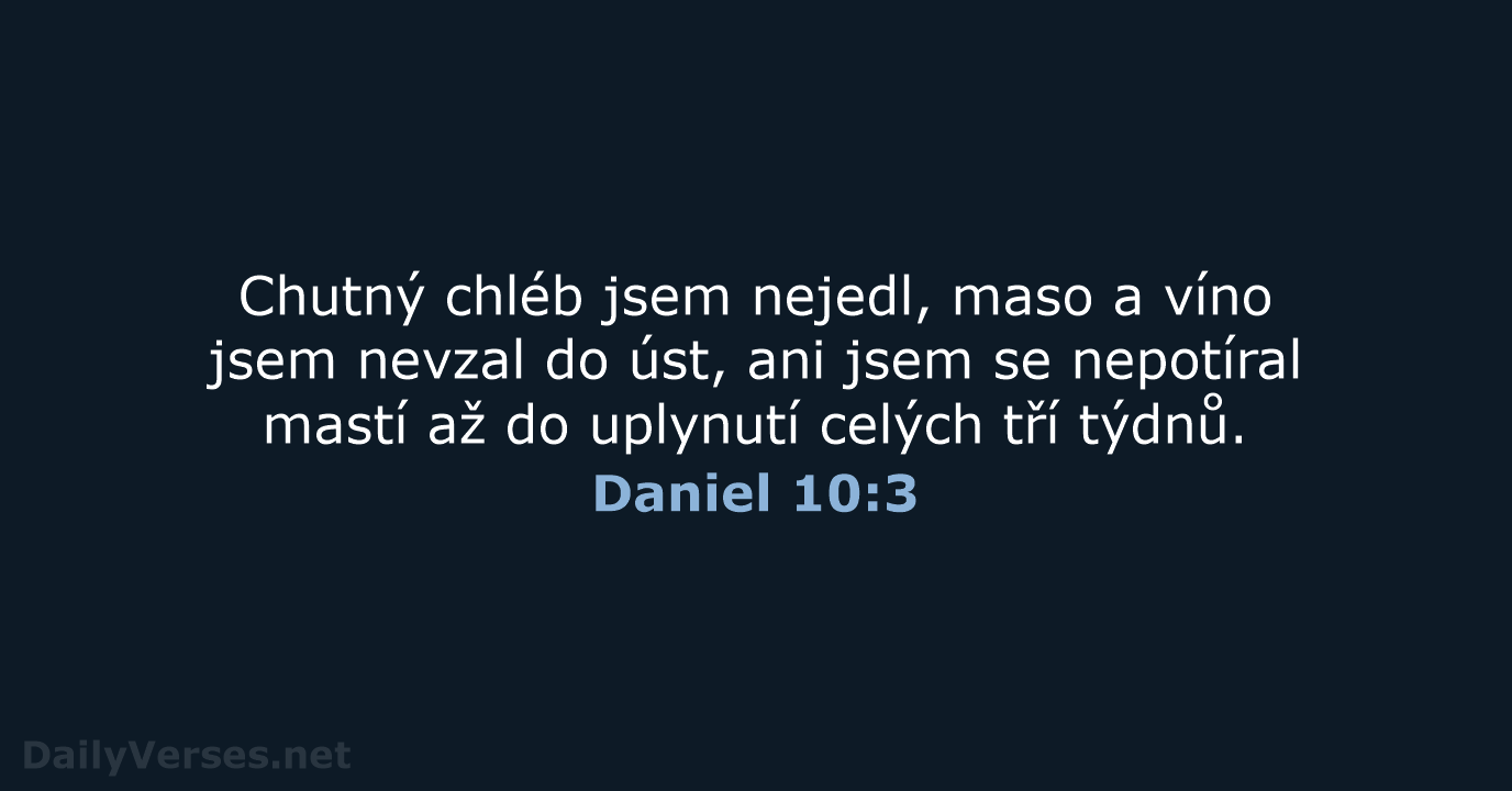 Daniel 10:3 - ČEP