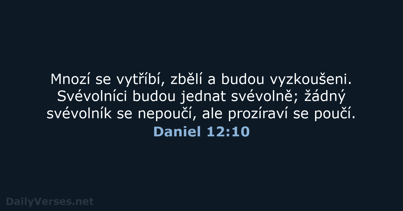 Daniel 12:10 - ČEP