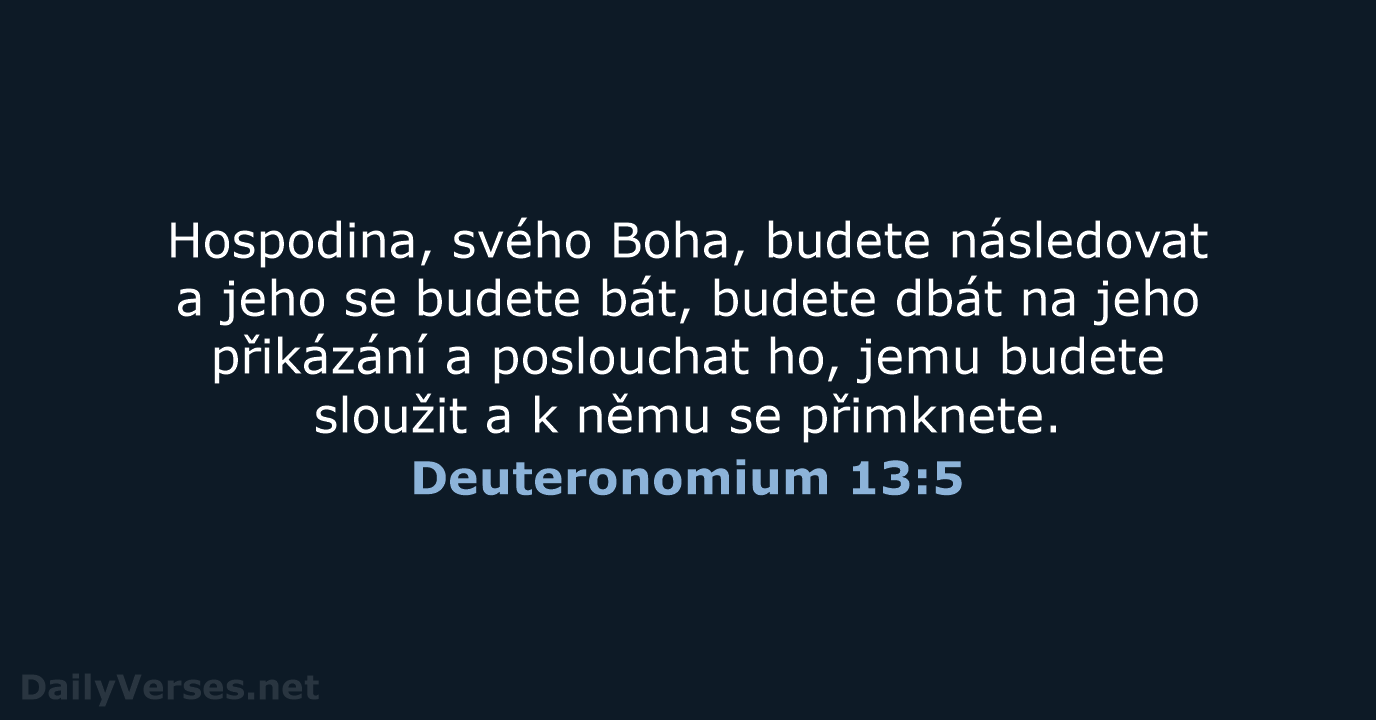 Deuteronomium 13:5 - ČEP