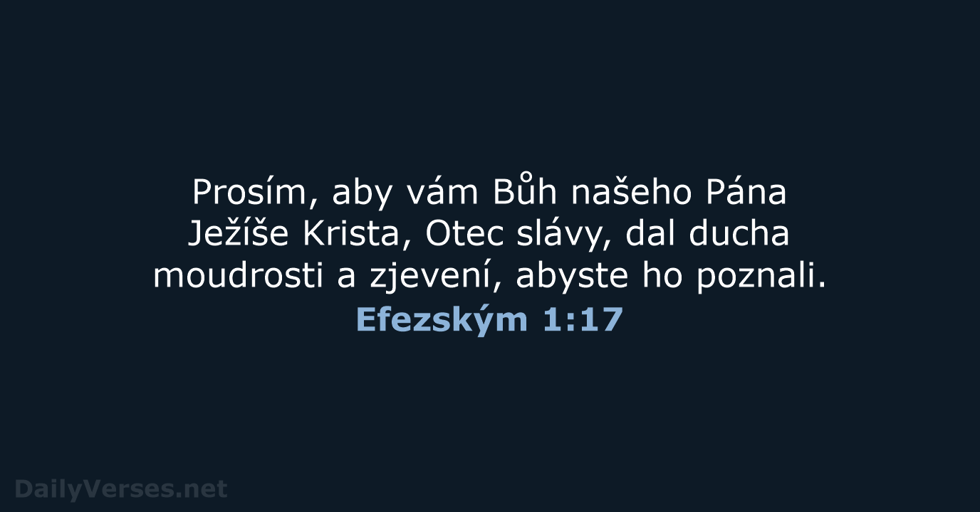 Efezským 1:17 - ČEP