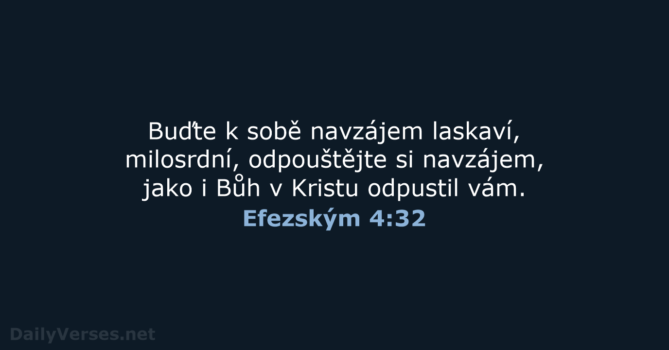 Efezským 4:32 - ČEP