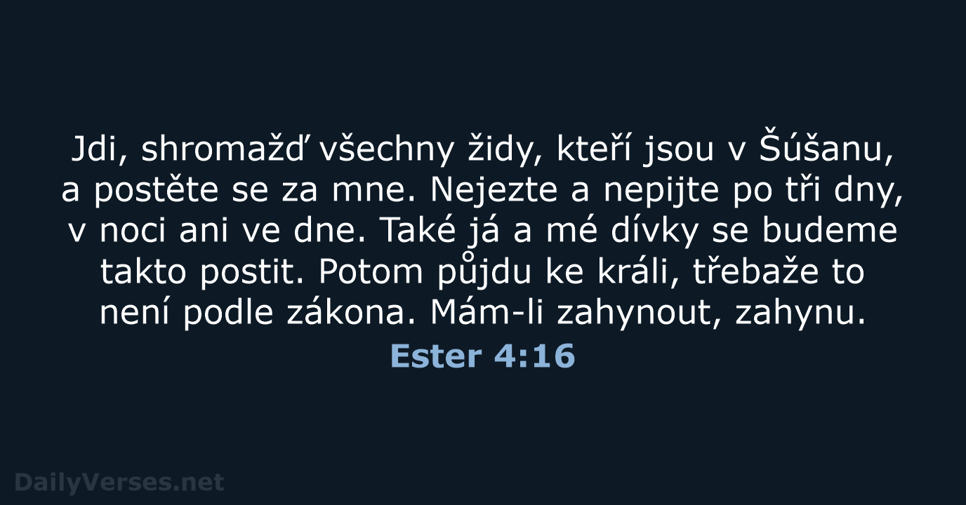 Ester 4:16 - ČEP