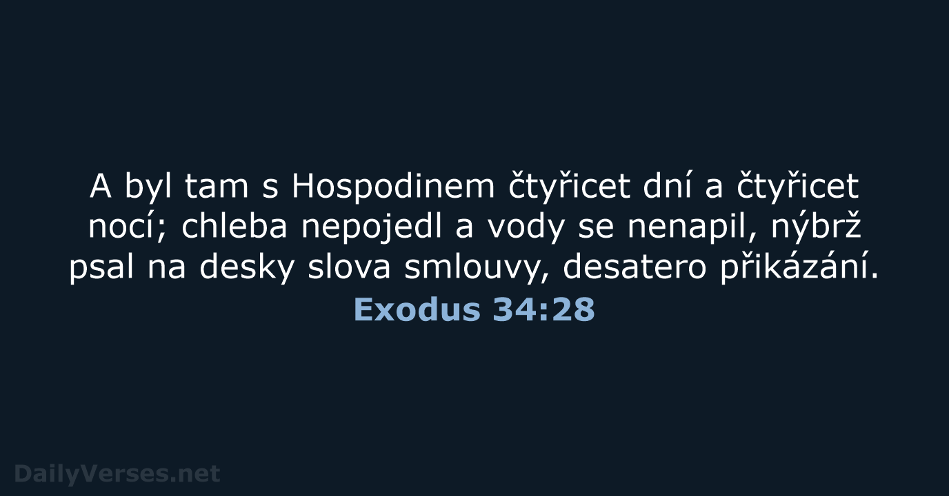 Exodus 34:28 - ČEP