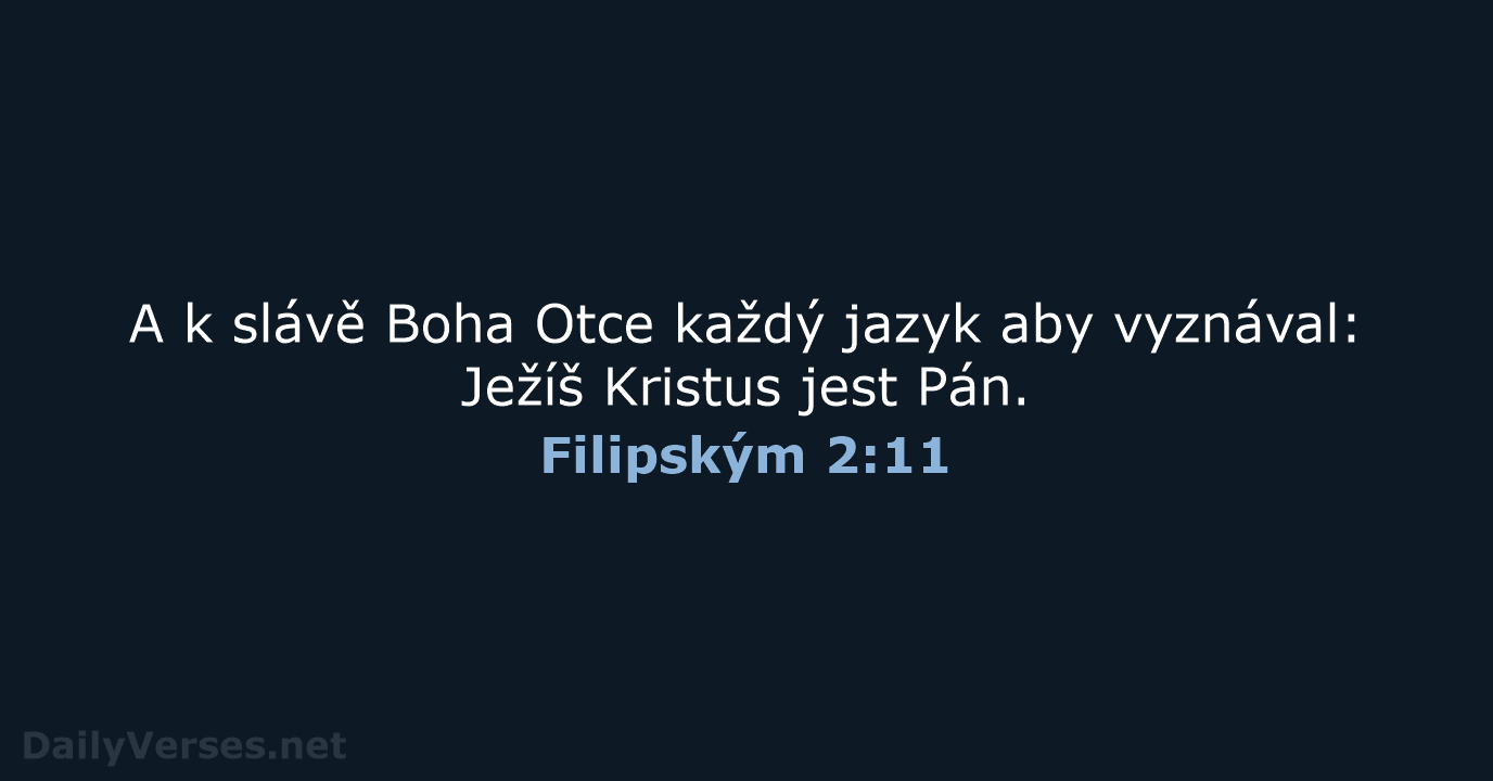 Filipským 2:11 - ČEP