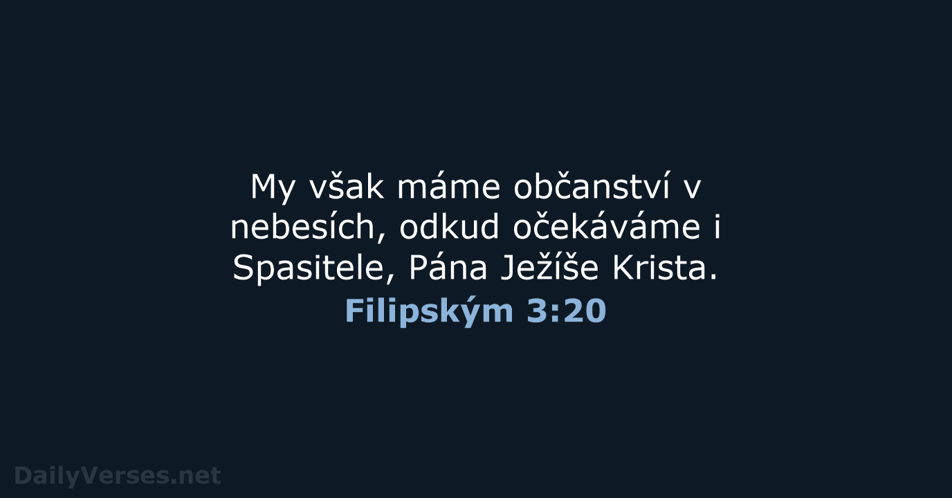 Filipským 3:20 - ČEP