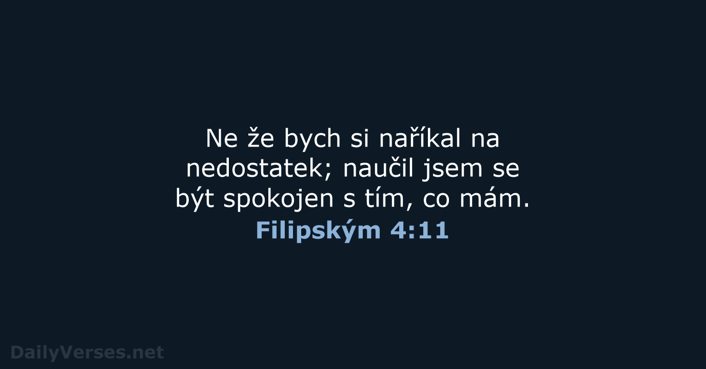 Filipským 4:11 - ČEP
