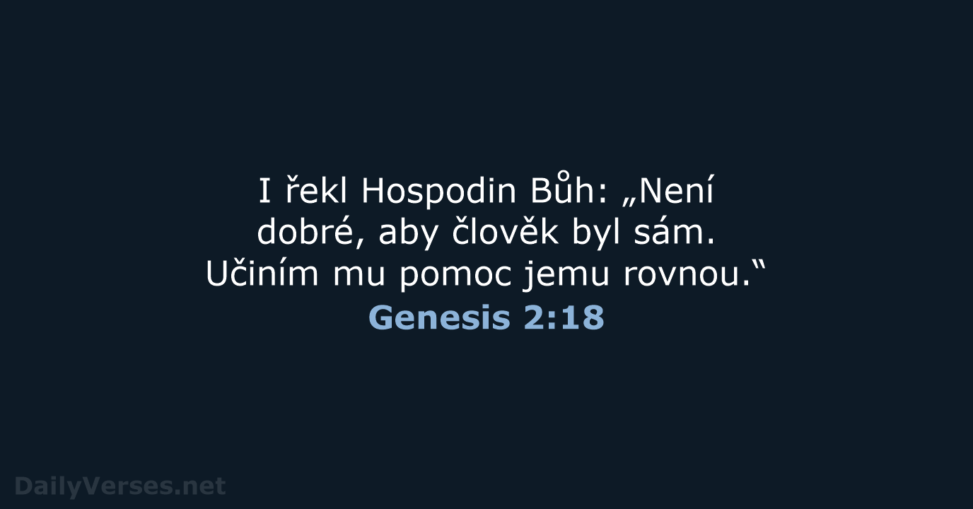Genesis 2:18 - ČEP