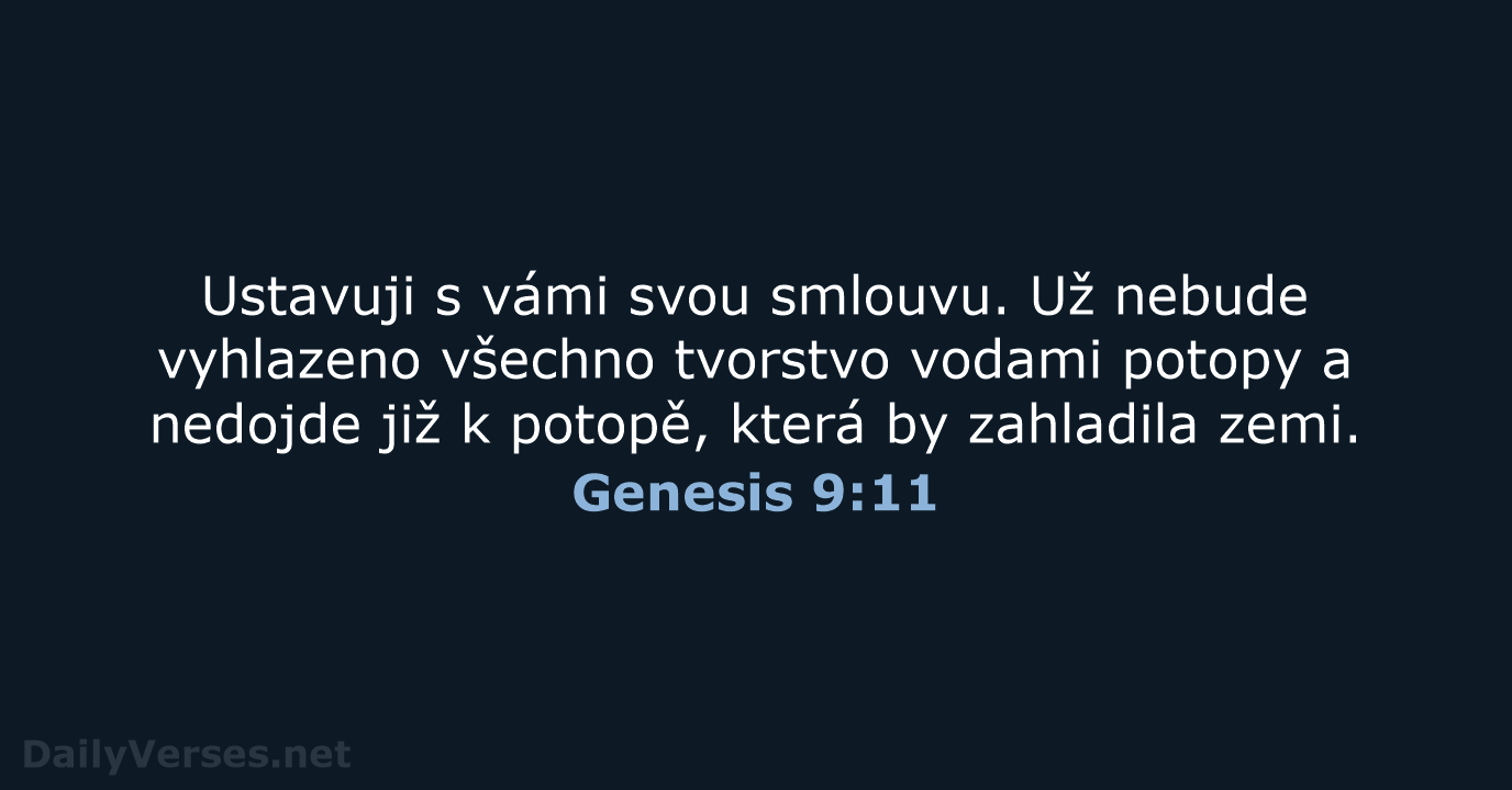 Genesis 9:11 - ČEP