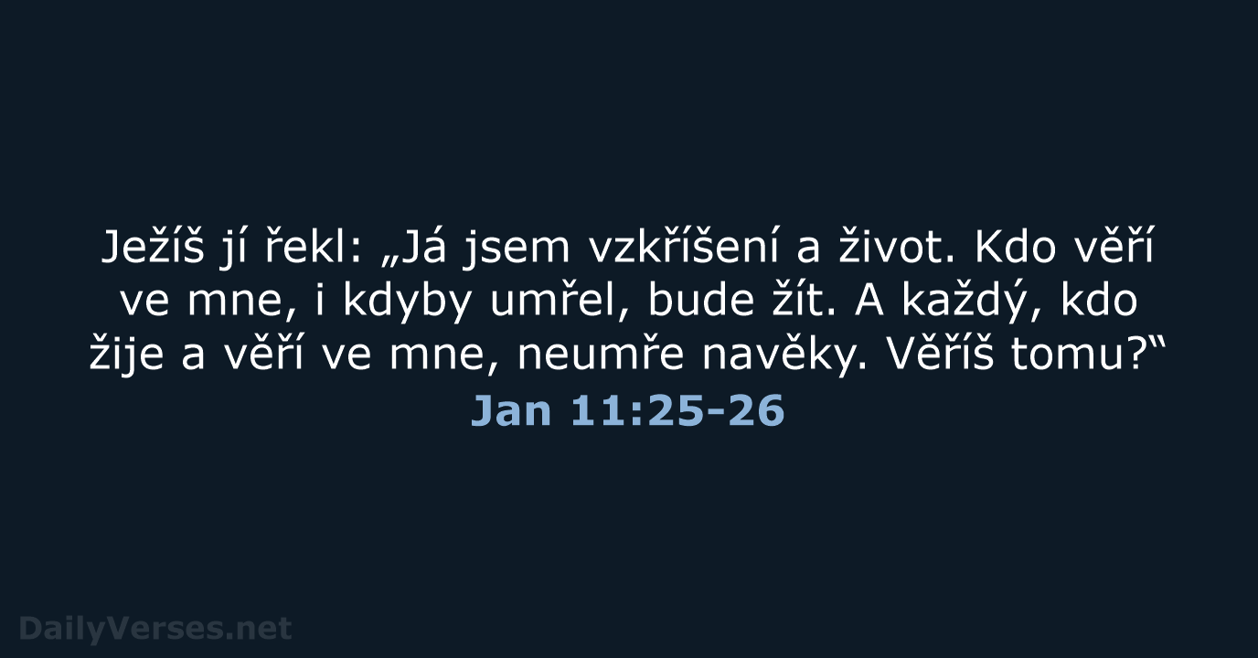 Jan 11:25-26 - ČEP