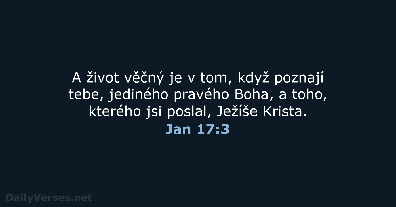 Jan 17:3 - ČEP
