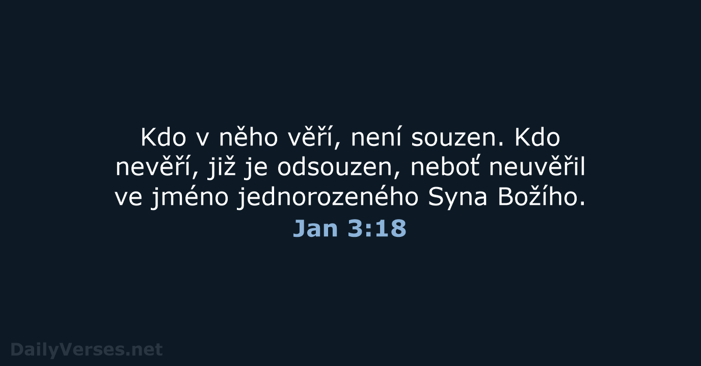 Jan 3:18 - ČEP