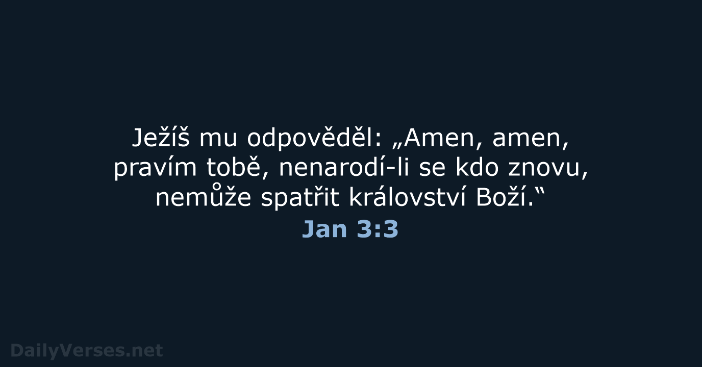 Jan 3:3 - ČEP
