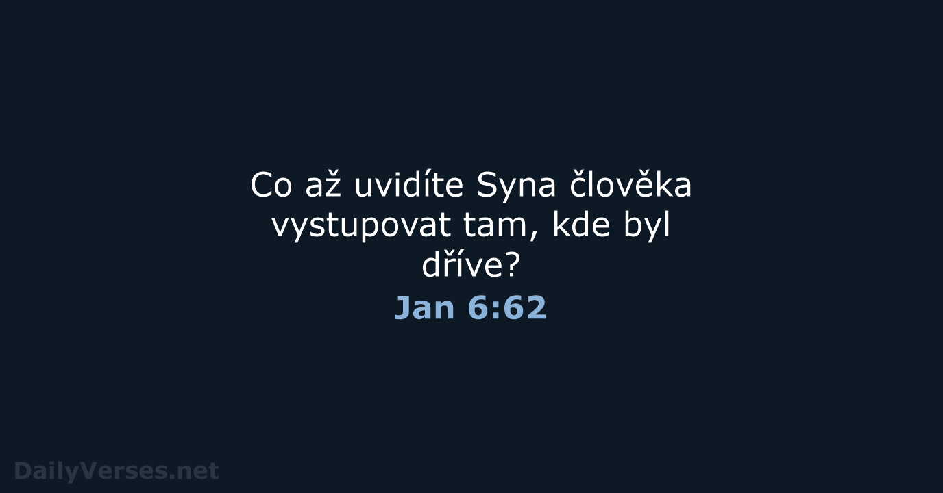 Jan 6:62 - ČEP