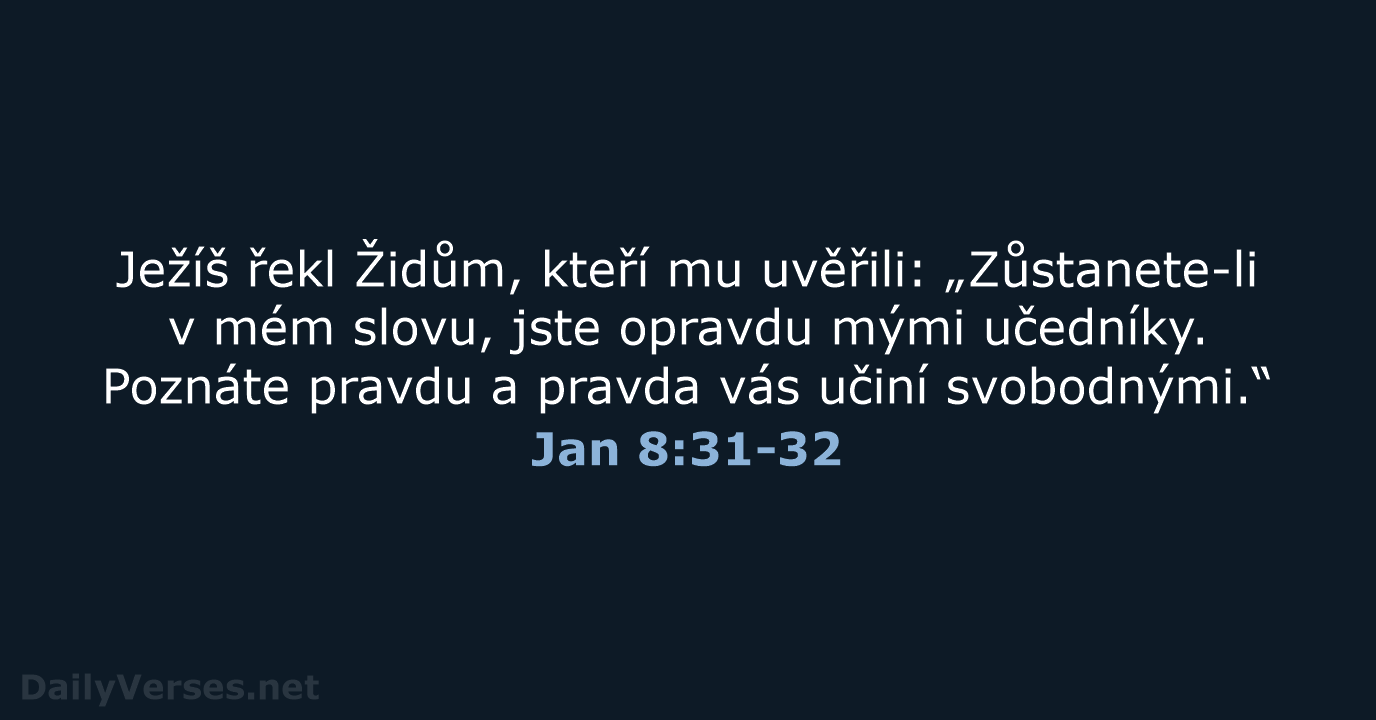 Jan 8:31-32 - ČEP