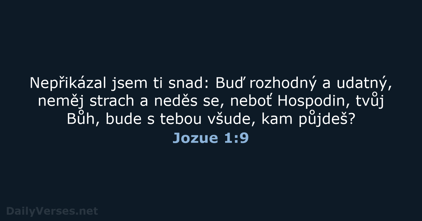 Jozue 1:9 - ČEP