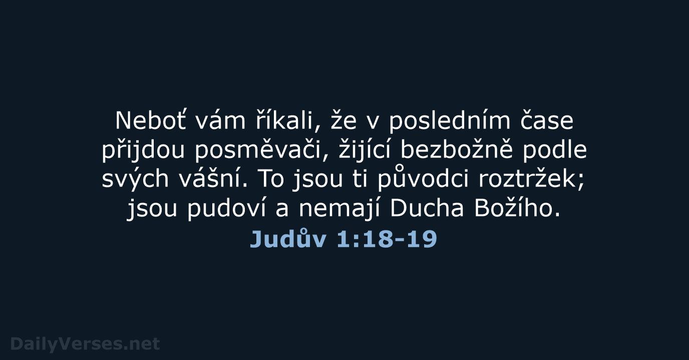 Judův 1:18-19 - ČEP