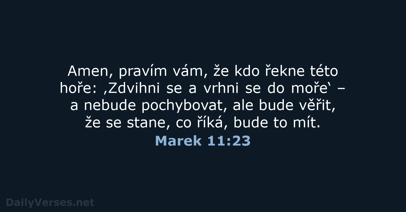 Marek 11:23 - ČEP
