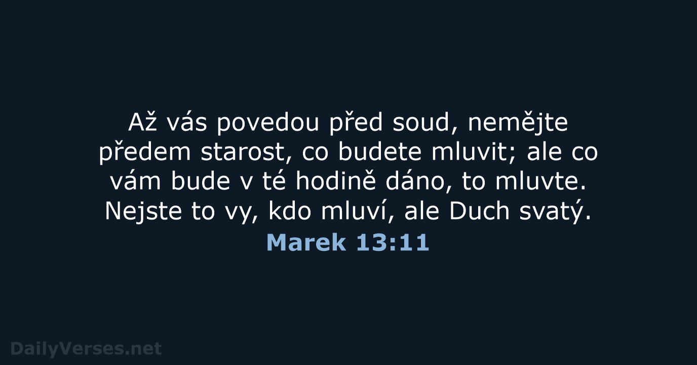 Marek 13:11 - ČEP